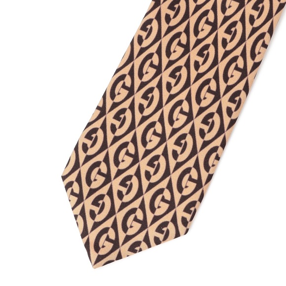 GUCCI MENS MULTICOLOR G PRINT TIE - Picture 6 of 8
